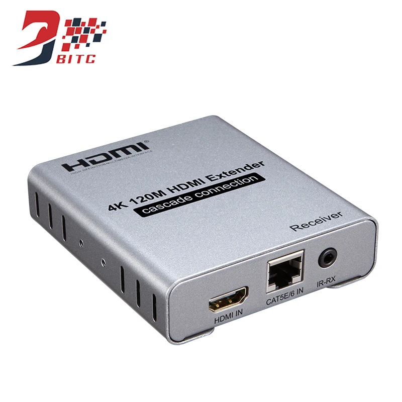 SZBITC 120 м 4 к HDMI удлинитель с ИК и петлей 1080P RJ45 порты HDMI удлинитель передатчик приемник по CAT5e/CAT6 кабель