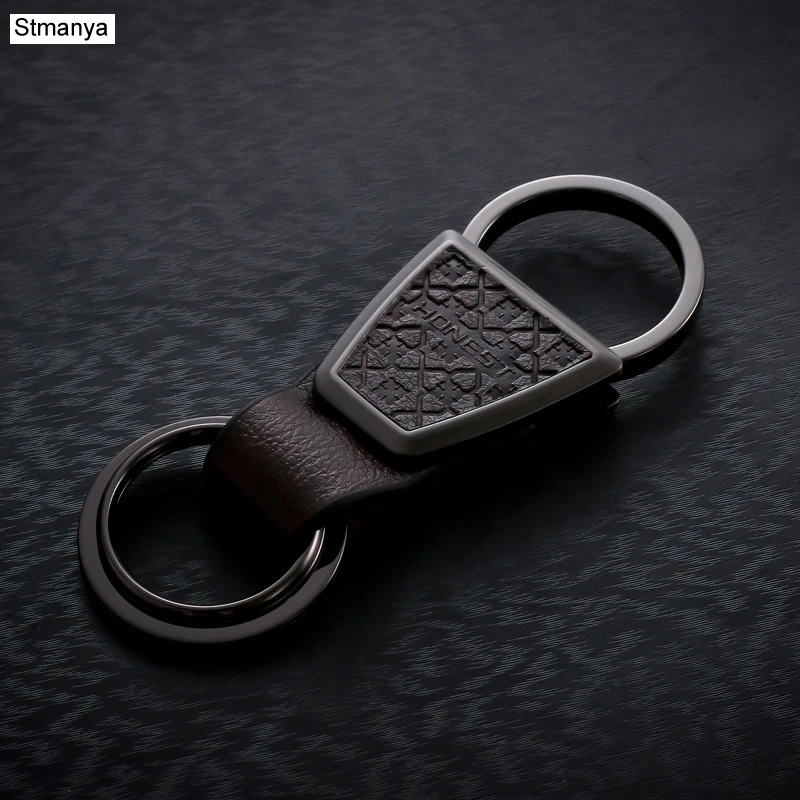 Brand Men Top Key chain New Car Key Ring High Quality Leather Key