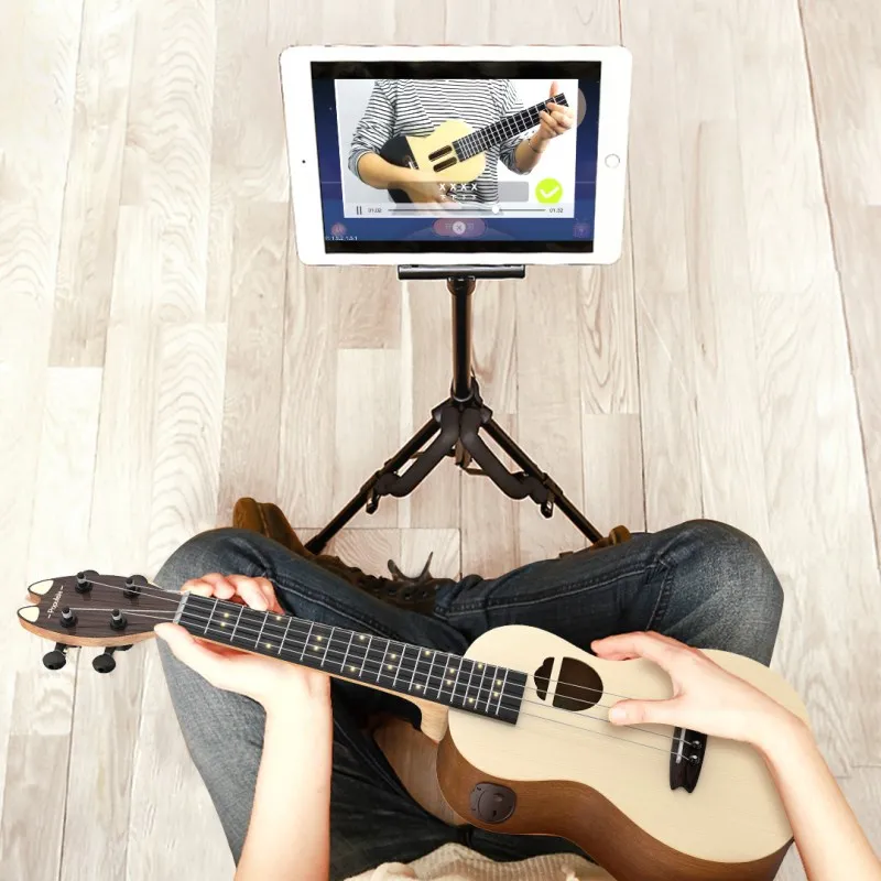 Xiaomi Populele укулеле электрический 23 дюймов гитара приложение Управление светодиодный Bluetooth USB с светодиодный светильник для гитара для начинающих энтузиастов