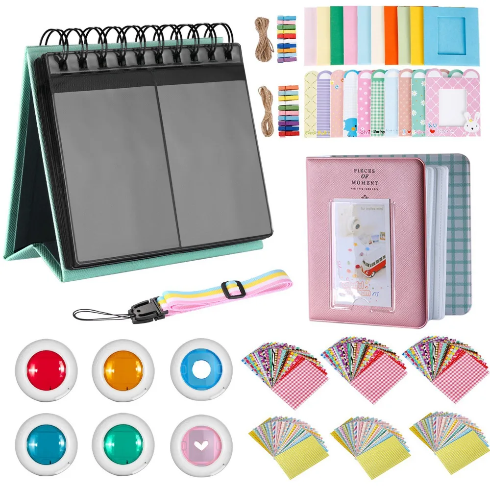 

Neewer 35-in-1 Accessory Kit for Fujifilm Instax Mini 9 8 8+ 7S 70 25 90:Table Album+Adjustable Strap+Frames+Book Album+Filters