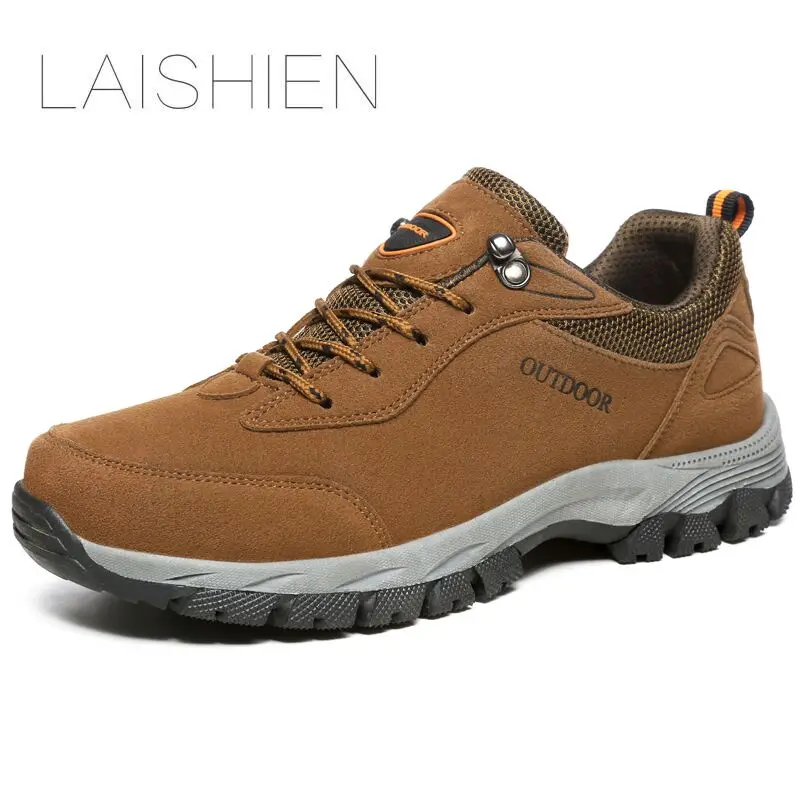 

LAISHIEN Outdoor Sports Hiking Shoes For Men Mesh Mountaineering Hunting Trekking Camping Shoes Summer Breathable Selling Shoes