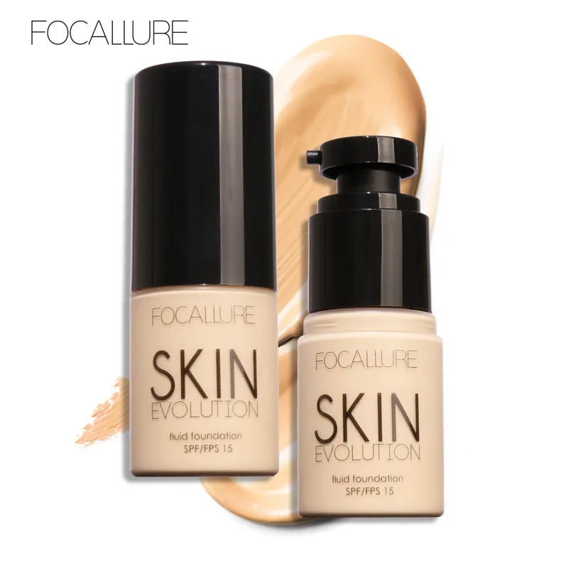 

FOCALLURE Face Liquid Foundation BB Cream Face Makeup Base Concealer Foundation Primer Easy to Wear Soft Carrying