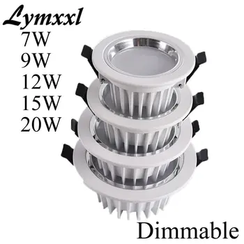 

1p/lot Dimmable Led Down Light Lamp 5w 7w 9w 12w 15w 20w Led Recessed lights for home indoor Led Lighting AC85-265 CRI=85 UL CE