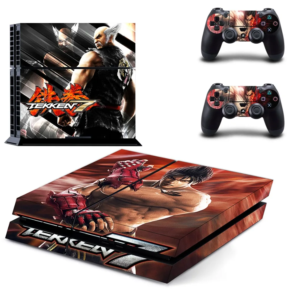 Игра Tekken 7 PS4 Кожа Наклейка виниловая для sony Playstation 4 консоль и 2 контроллера PS4 Кожа Наклейка