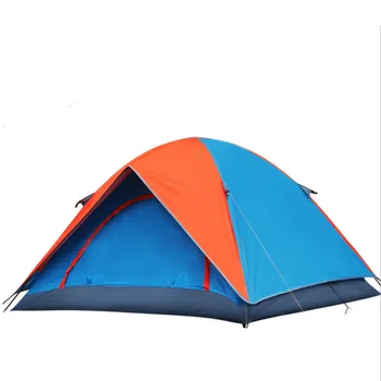 

Outdoor Leisure 2 - 4 Persons Double Layer Spring Summer Tent 190T Polyester Ultralight Camping Hiking Tents For Travel