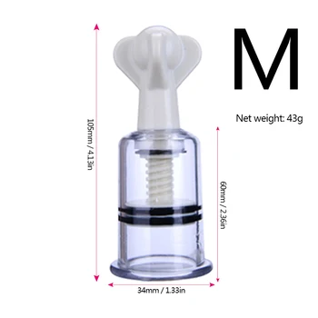 S/L/XL/M Size Nipple Clamps Breast Sucker Pussy Pump Enlarger Clitoris Stimulator Nipple Vacuum Pump Adult Game SM Sex Toys 3