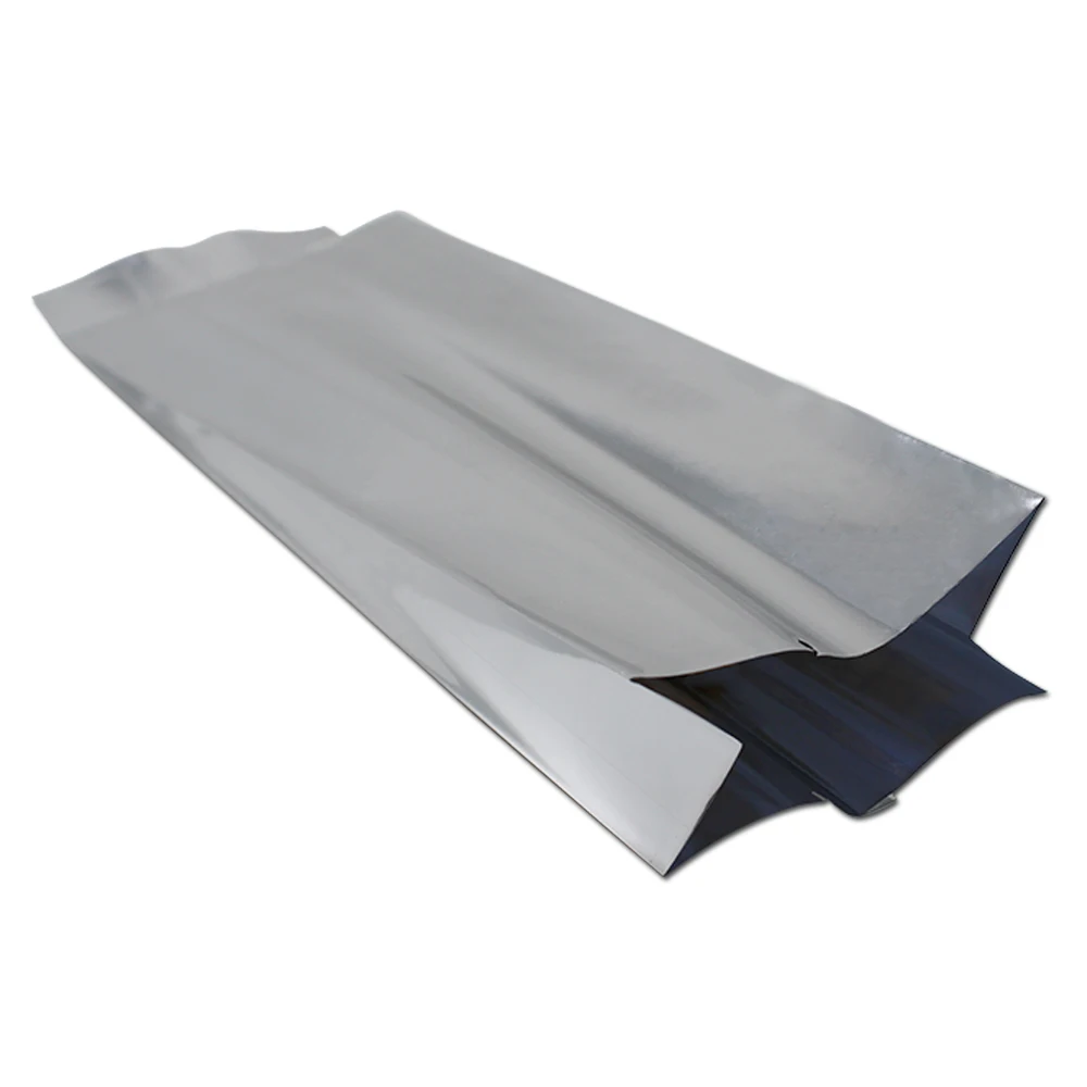 6.5*22+4cm Open Top Aluminum Foil Organ Bag Side Gusset Bag Pouch Bellows Pocket Food Storage