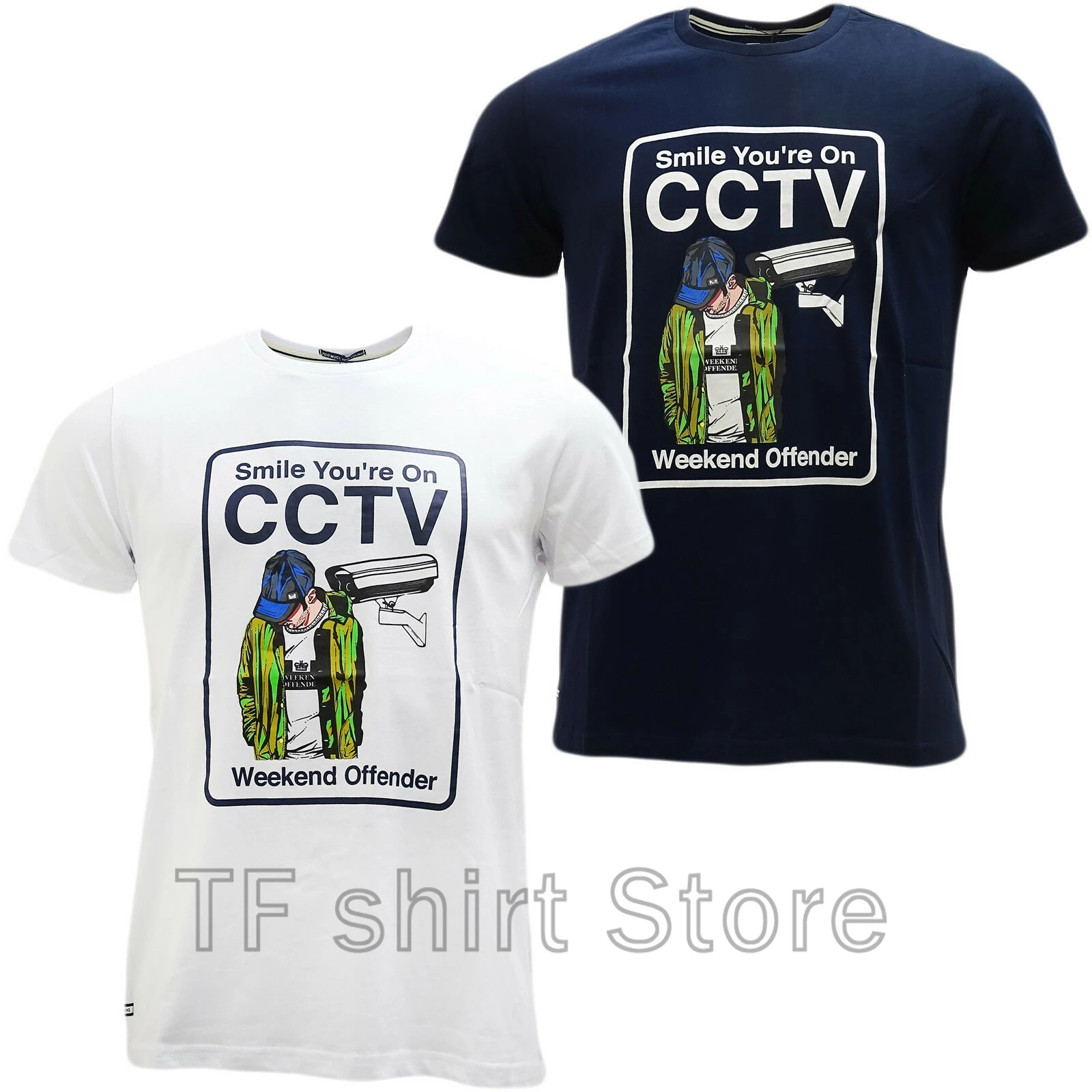 

Funny Print Men T shirt Women cool tshirt Mens T-Shirts by Weekend Offender (Cctv)