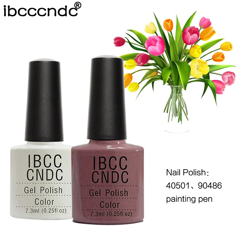 IBCCCNDC УФ-гель для ногтей набор 2 шт./партия Топ база пальто гелевого маникюра