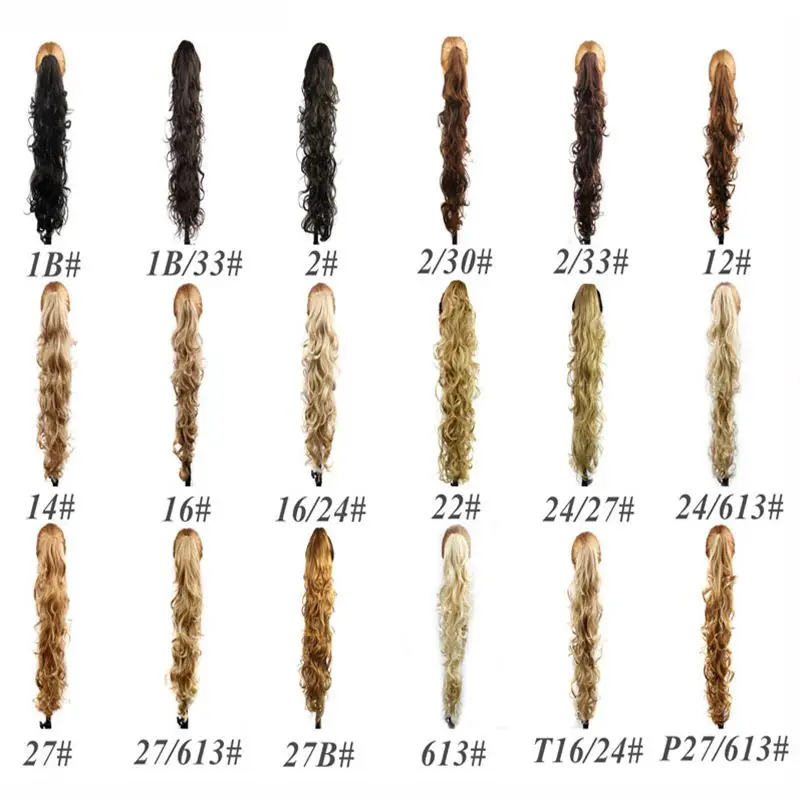 Luxury for Braiding 30inch 210g Long Wavy High Temperature Fiber Synthetic Hair Pieces Claw Clip Ponytail Extensions for Women Luxury for Braiding 30inch 210g Long Wavy High Temperature Fiber Synthetic Hair Pieces Claw Clip Ponytail Extensions for Women