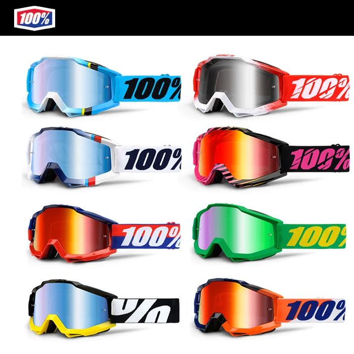 100% Accuri Pistol MX Offroad Goggles Black/Yellow/Clear Lens HP-50200-283-02