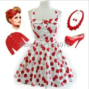cherry skater dress