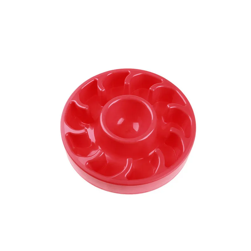 High Quality PP Pets Bowl Food Water Feeding Slow Portable Travel Anti-choke Bowl Dish for Dogs Cat Water Feeder Dish 40DC19 (18)