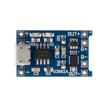 

10Pcs 5V mini USB 1A 18650 TP4056 Lithium Battery Charging Board With Protection Charger Module