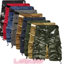 Мужские шорты Карго крутой камуфляж Лето Горячая Распродажа хлопок повседневные мужские короткие штаны Удобная брендовая одежда камуфляж мужские карго шорты
