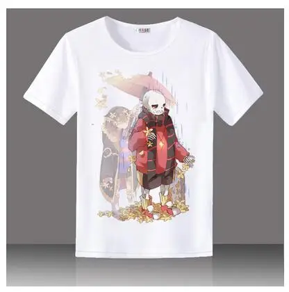 Повседневная футболка высокого качества в стиле унисекс с героями мультфильма «Аниме»; футболка с надписью «Undertale Frisk Toriel Sans Papyrus»; футболка; Топ - Цвет: 12