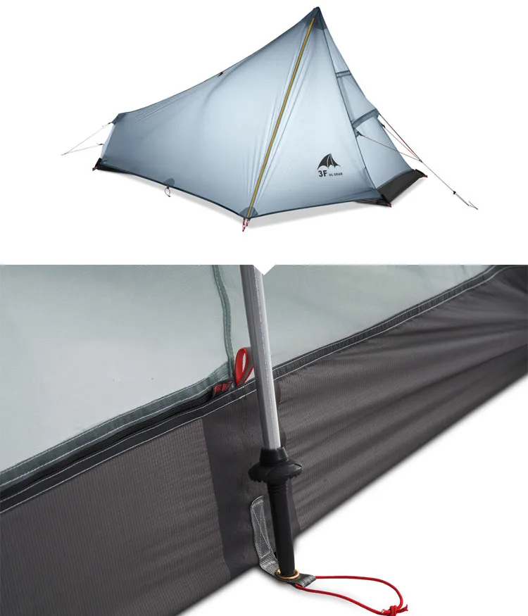 acampamento 1 pessoa profissional 15d silicone sem