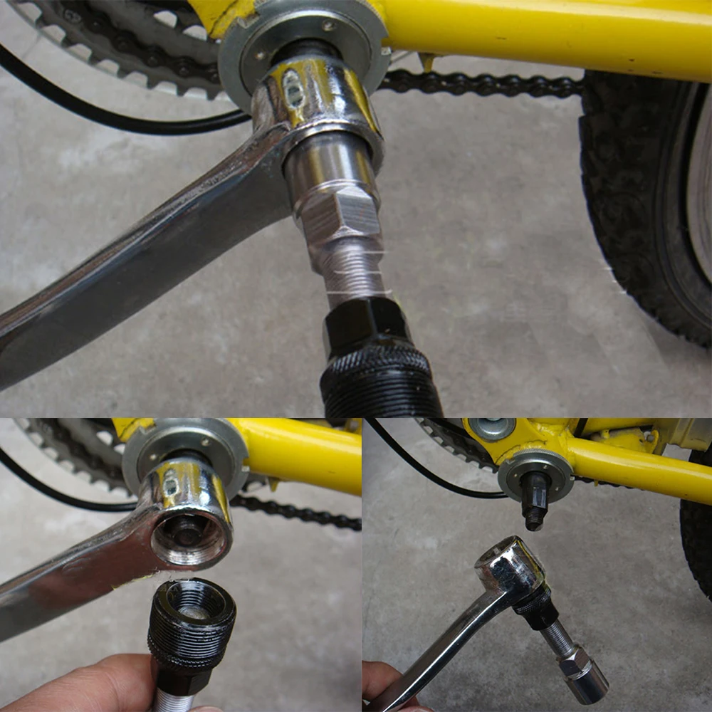 Велосипед из углеродистой стали велосипедный Кривошип экстрактор Нижний кронштейн для удаления набор инструментов супер прочный