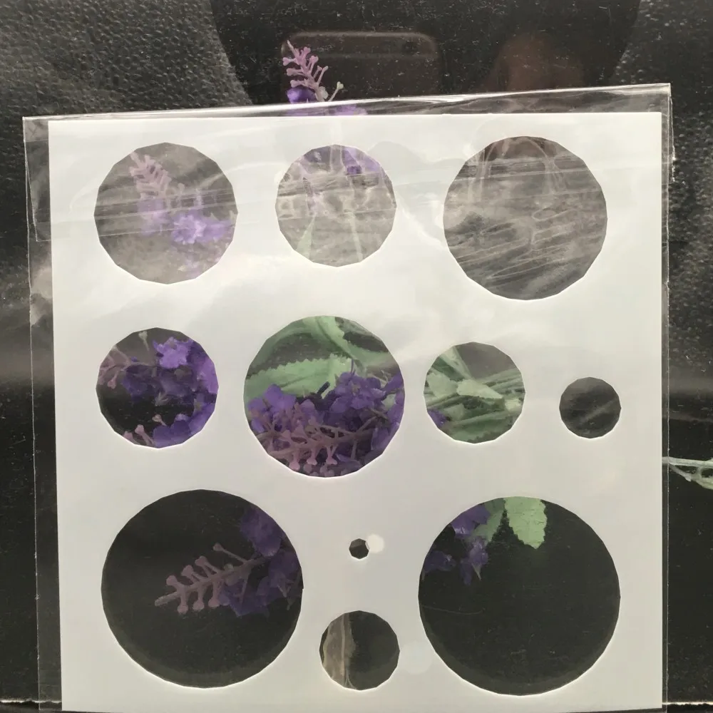 15cm Dot Circle Design 96 Diy Layering Stencils Wall Painting