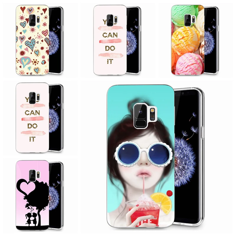 Для Samsung Galaxy S9 S9Plus S8 Plus S7 edge Note 8 A3 A5 2016 милый прозрачный мягкий силиконовый чехол из