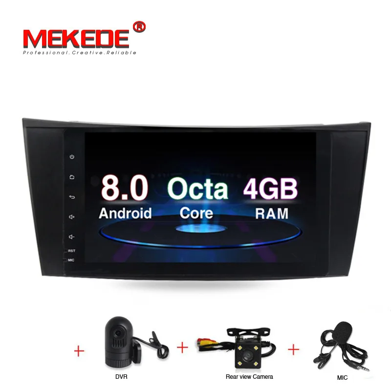 

Free shipping! Android 8.0 Car multimedia player radio audio for Mercedes/Benz W211 W209 W219 W463 E-Class GPS Navi 4G WIFI RDS