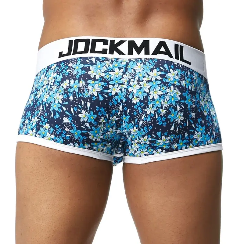 JOCKMAIL, Новое сексуальное нижнее белье для мужчин, милый мультяшный принт, мужские боксеры, удобные трусики, мягкие дышащие мужские трусы