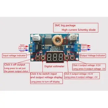 

5A Digital Control DC Step-down Voltage Regulated Power Supply Converter Buck Module 5-36V 24v to 1.2-32V 12v 5v 9v 19V