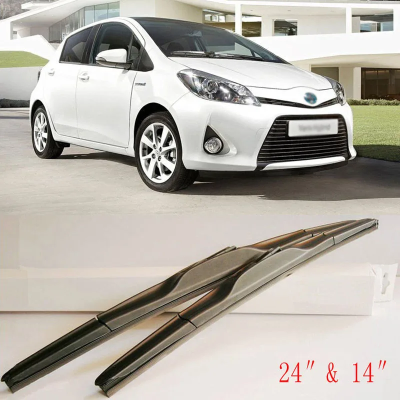 Aerodynamic Frameless Rubber Windshield Wipers Blades For U Hook Toyota