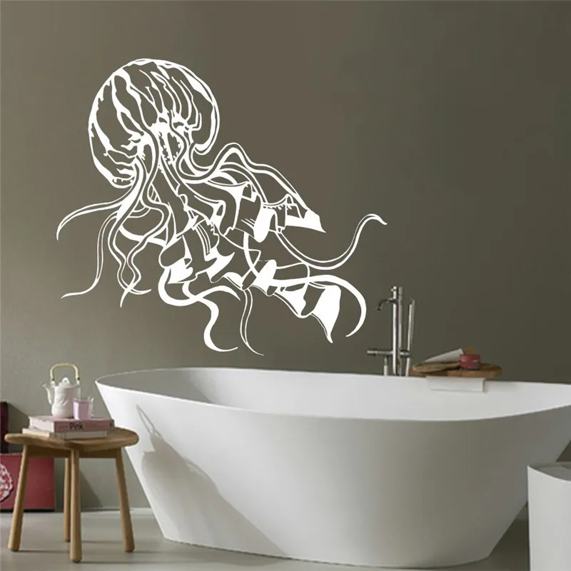 Jellyfish Sea Wall Decals Bathroom Jelly Fish Sticker Ocean Animal