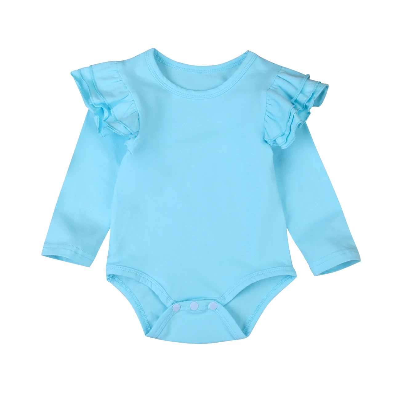 Buy Cool Infant Baby Girls Boy stylish Bodysuit solid color Spring Autumn