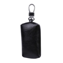 1 шт Мужчины Женщины Синтетическая кожа Ключи Кольцо держатель Чехол Брелок Сумочка сумка монета