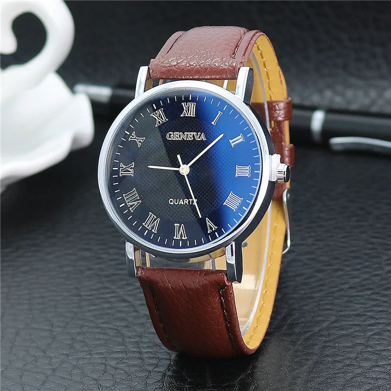 Мужские часы Relogio Masculino модные кварцевые с синим стеклом мужские Reloj Hombre Erkek Kol Saati