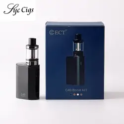 Аутентичный комплект электронной сигареты ECT C40 Boost Kit 40 Вт Vape Box Mod kit 2,0 мл емкость бака 1800 мАч батарея