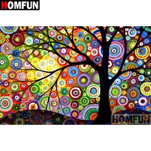 Homfun quadrado completo/broca redonda 5d diy pintura diamante