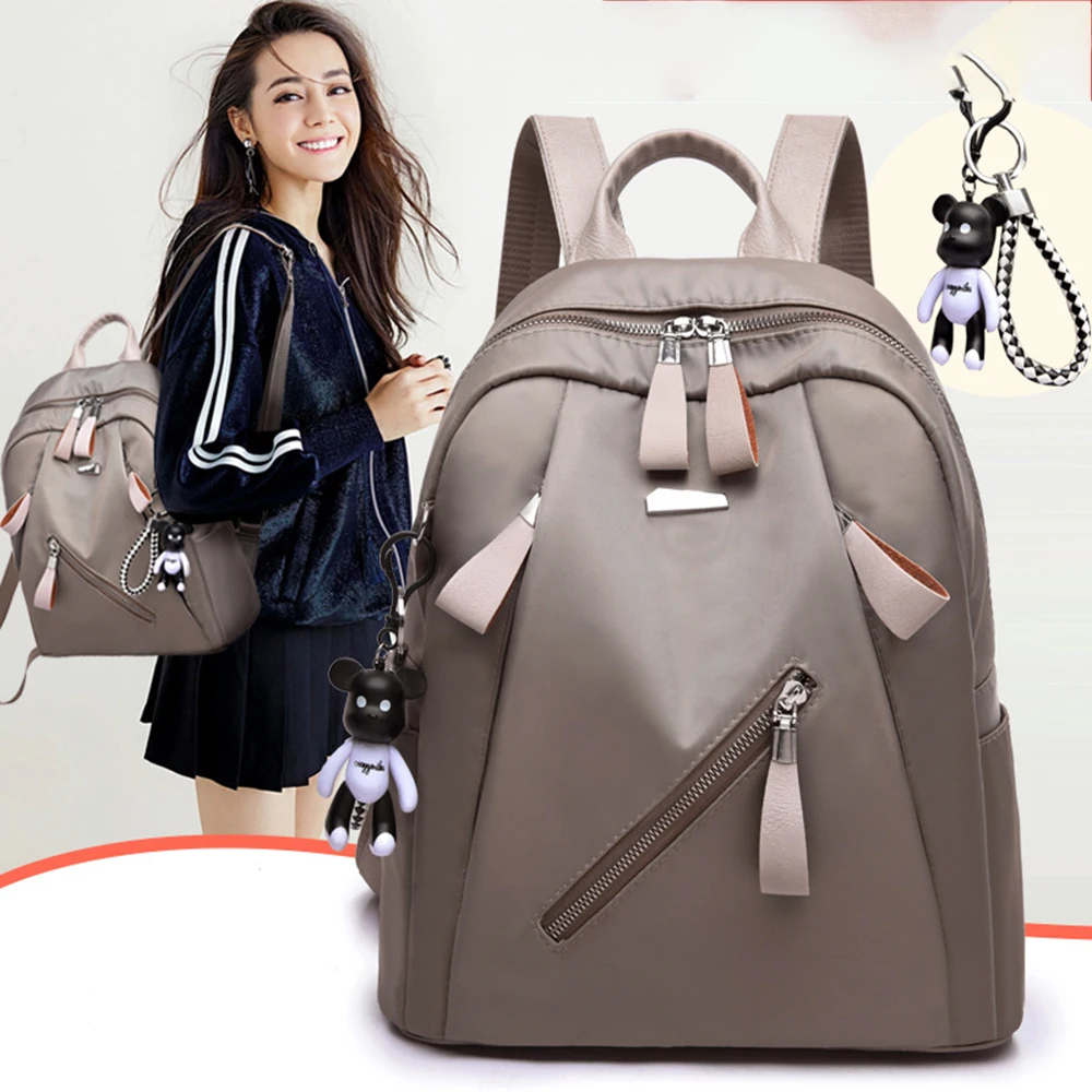 

Oxford Waterproof Backpack Women Fashion Casual Travel Bag Small Backpack Girls Bookbag School Bags Solid Travel Mini Backpack