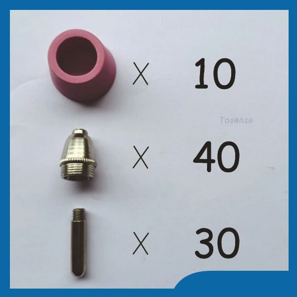 

Happy shopping SG 55 & AG 60 Plasma Cutting Cutter Torch Accessories KIT Feel good Plasma Nozzles TIPS 1.2mm 60Amp,80PK