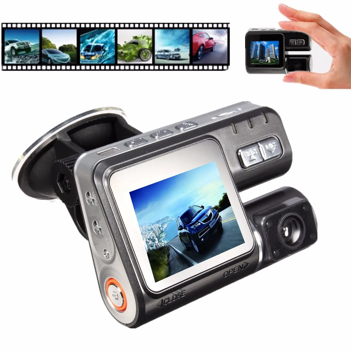 

RVIOLON 2.0 inch 120 Degree HD Car DVR Vehicle Camera Video Dash Cam Front Recorder Camera Night Vision G-sensor Up 32GB
