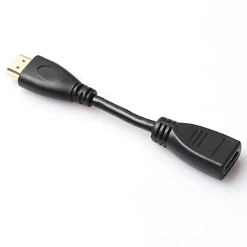 

100pcs Mini Portable 11cm HDMI Cable Any Angle Adjustable Rotation HDMI Male to Female Swivel Adapter Converter