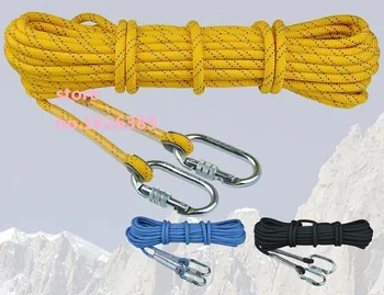 

10M 10.5MM 2700KG CE quality fast descend static rope aerial work safety insurance working sport harness rigging hardware