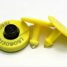 134,2 кГц ISO11784 ISO11785 FDX-B RFID бирка для уха для животных Крупный рогатый скот свиньи управления 10 шт./лот