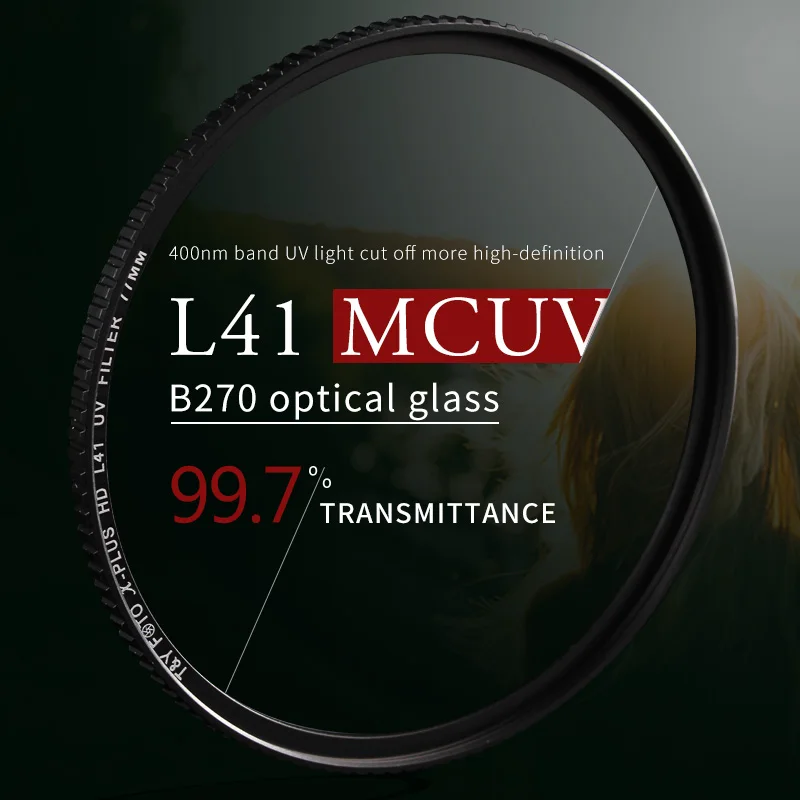 

WTIANYA HD MCUV filter Blocking less than 400nm UV 58 67 72 77 82 95 105mm filter with 99.7% transmittance waterproof protective