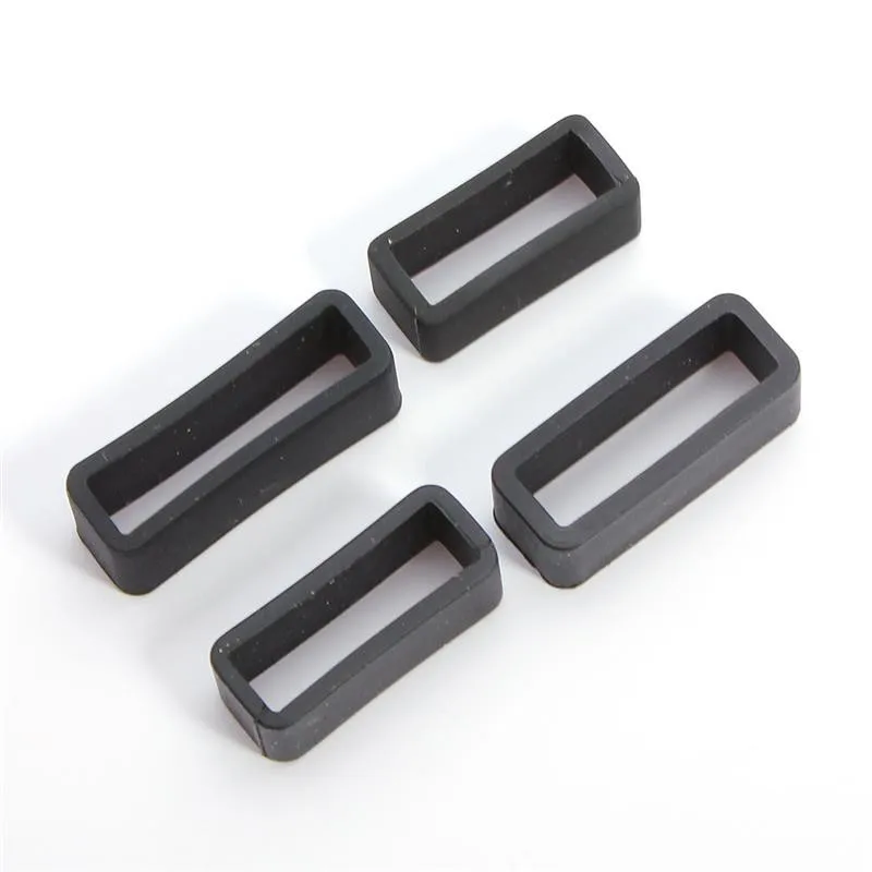 

4pc/set PVC Watch Strap Retaining Hoop Loop Black Retainer Buckle Holder Wrist Watch Accessories 10/12/14/16/18/20/22/24/26/28mm