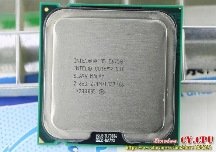 Процессор Intel Core 2 Duo E6750 cpu(2,66 ГГц/4 м/1333 ГГц) Socket 775