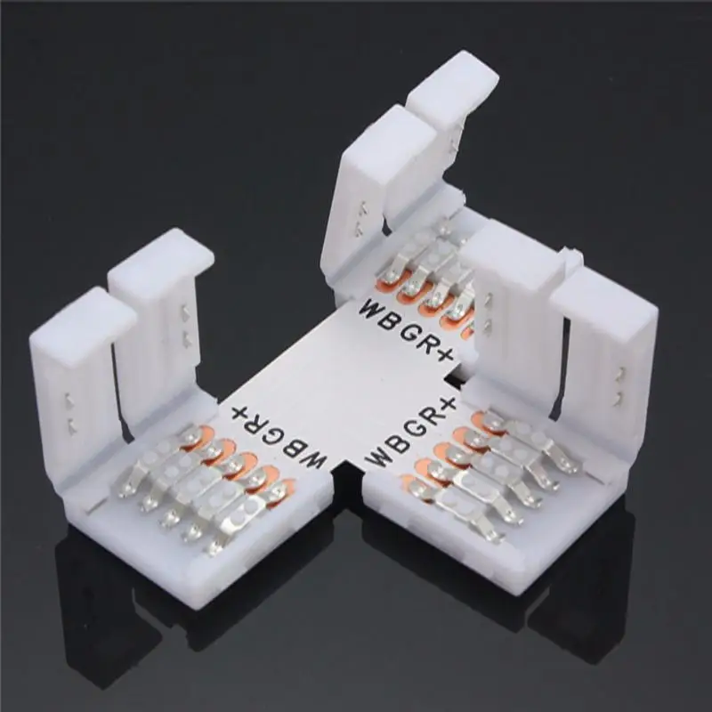 Адаптер для светодиодной ленты RGBW/RGBWW 5Pin 10 мм X L T Type аксессуары 5050|adapter led|led strip light