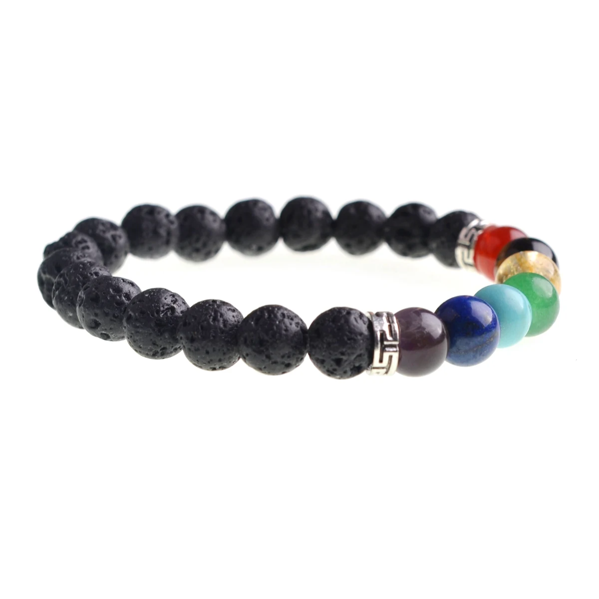 Distance Bracelet Couples Adjustable Beaded with Howlite Lava Stone Friendship Relationship Natural stone bracelet|Плетеные браслеты|