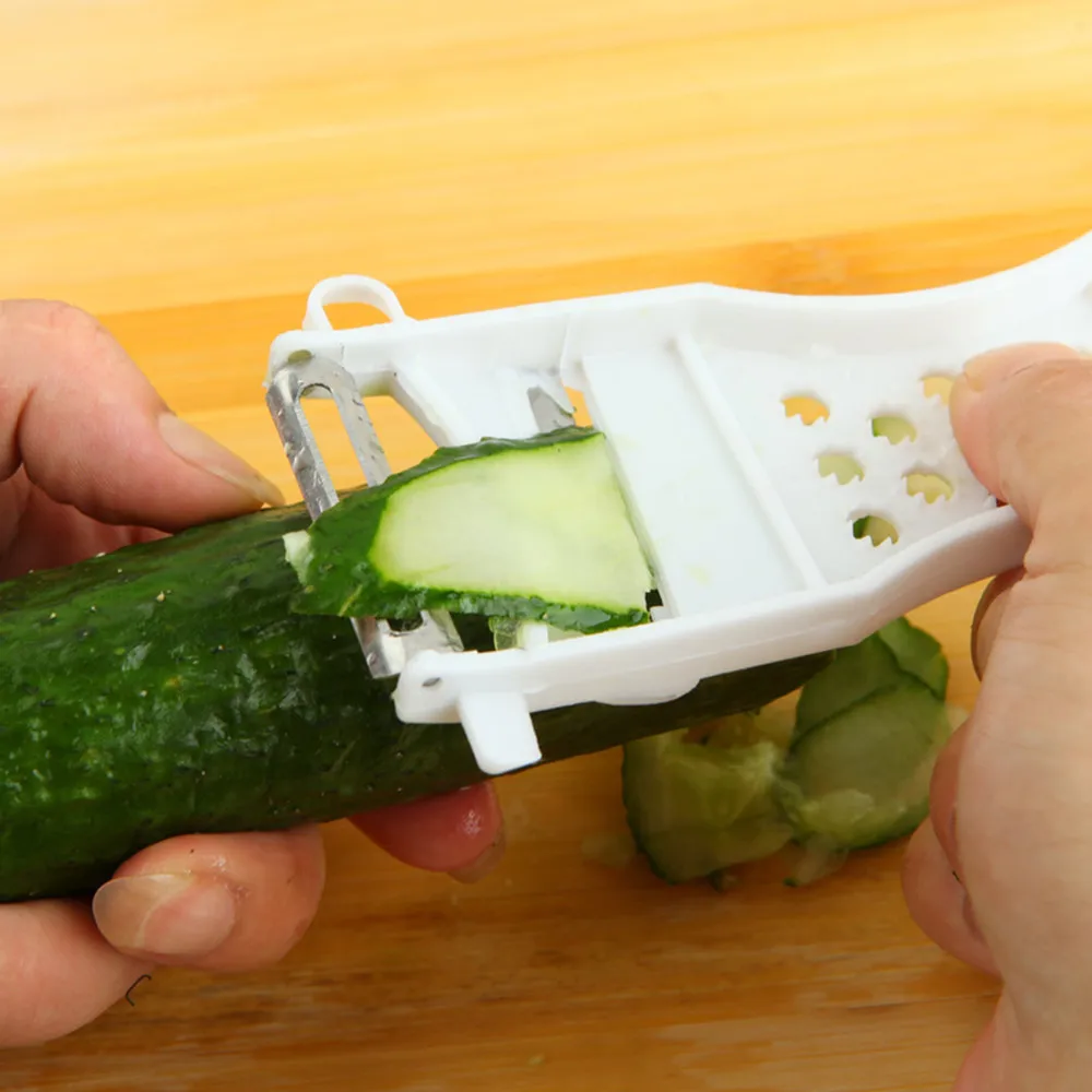 

Hot Selling Creative Multifunction Stainless Steel Fruit Peeler Parer Cutter Kitchen Tool L0314