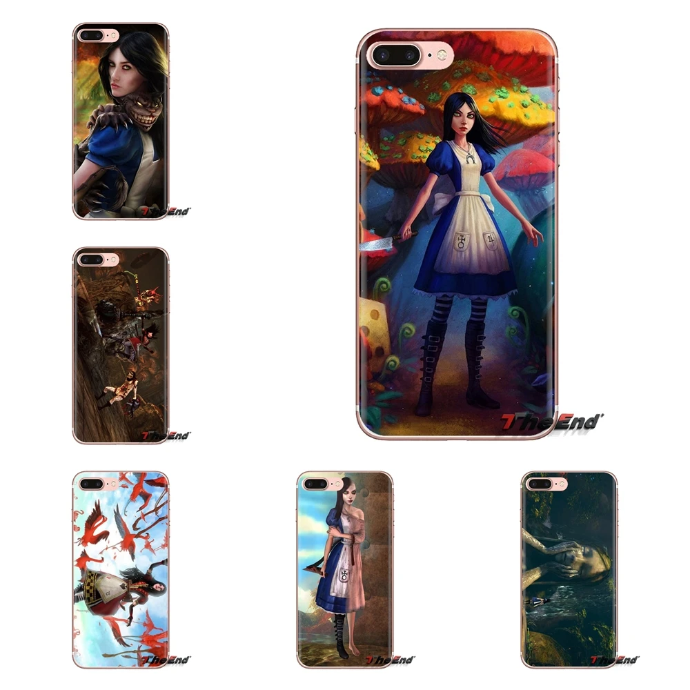 Alice Madness Returns Girls For Samsung Galaxy S3 S4 S5 Mini S6 S7 Edge S8 S9 S10 Plus Note 3 4 5 8 9 Transparent Clear TPU Case |