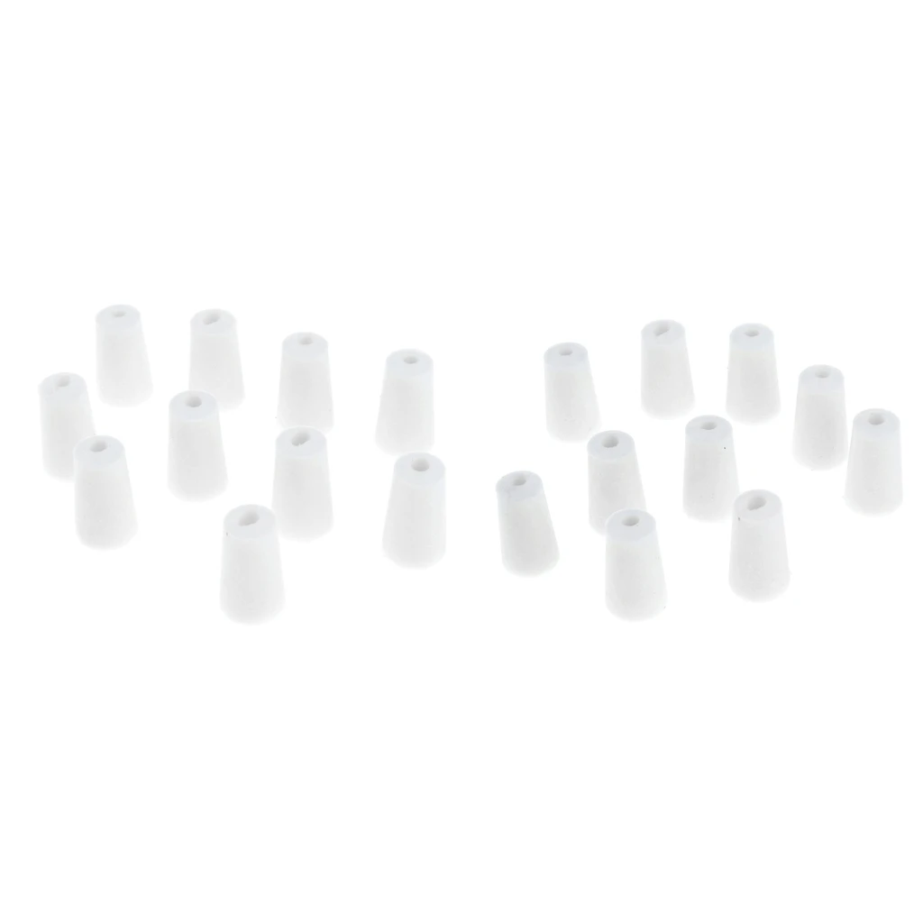 20 Pieces Rubber Stopper Bungs for 15mm Flask Test Tubes Laboratory Supplies