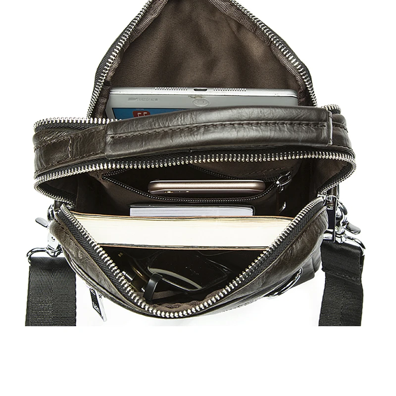 WESTAL 100% Натуральная Кожа Мужчины Сумки Классический Мужской Crossbody Плечо Сумка