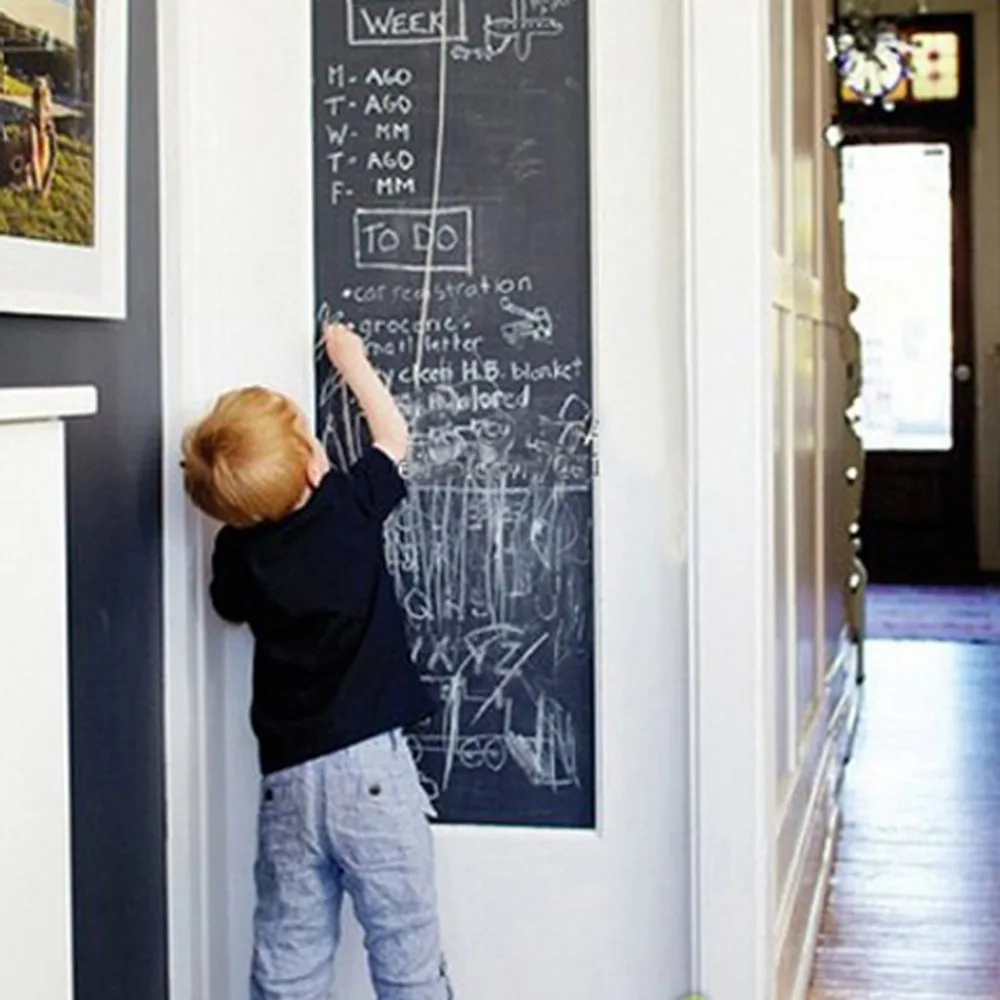 Vinyl Chalkboard Wall Stickers Removable Blackboard Self Adhesive